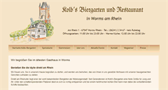 Desktop Screenshot of kolbs-biergarten-worms.de